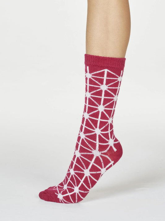 Jannie Wollsocken Rot