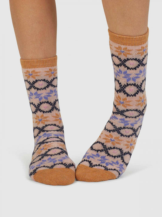 Eleni Fairisle Wollsocken (Gr. 4-7)