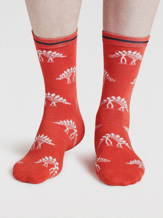 Delta Dino Socken Orange (Gr. 7-11)