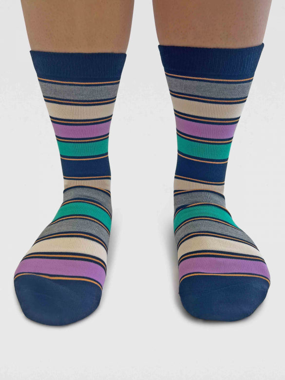 Cleo Stripe Bambussocken (Gr. 4-7)