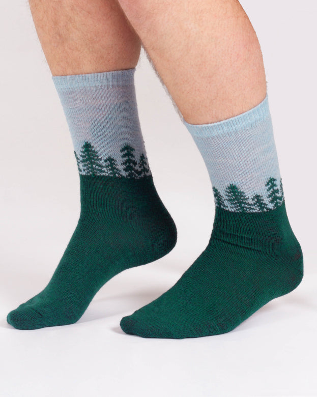 Forest Wollsocken Socken Grün (Gr. 7-11)