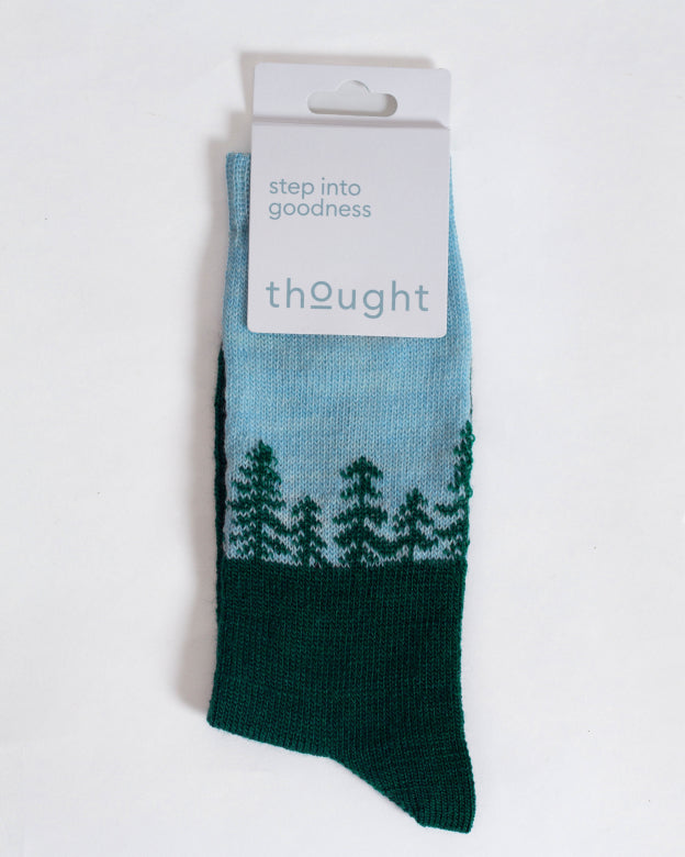 Forest Wollsocken Socken Grün (Gr. 7-11)