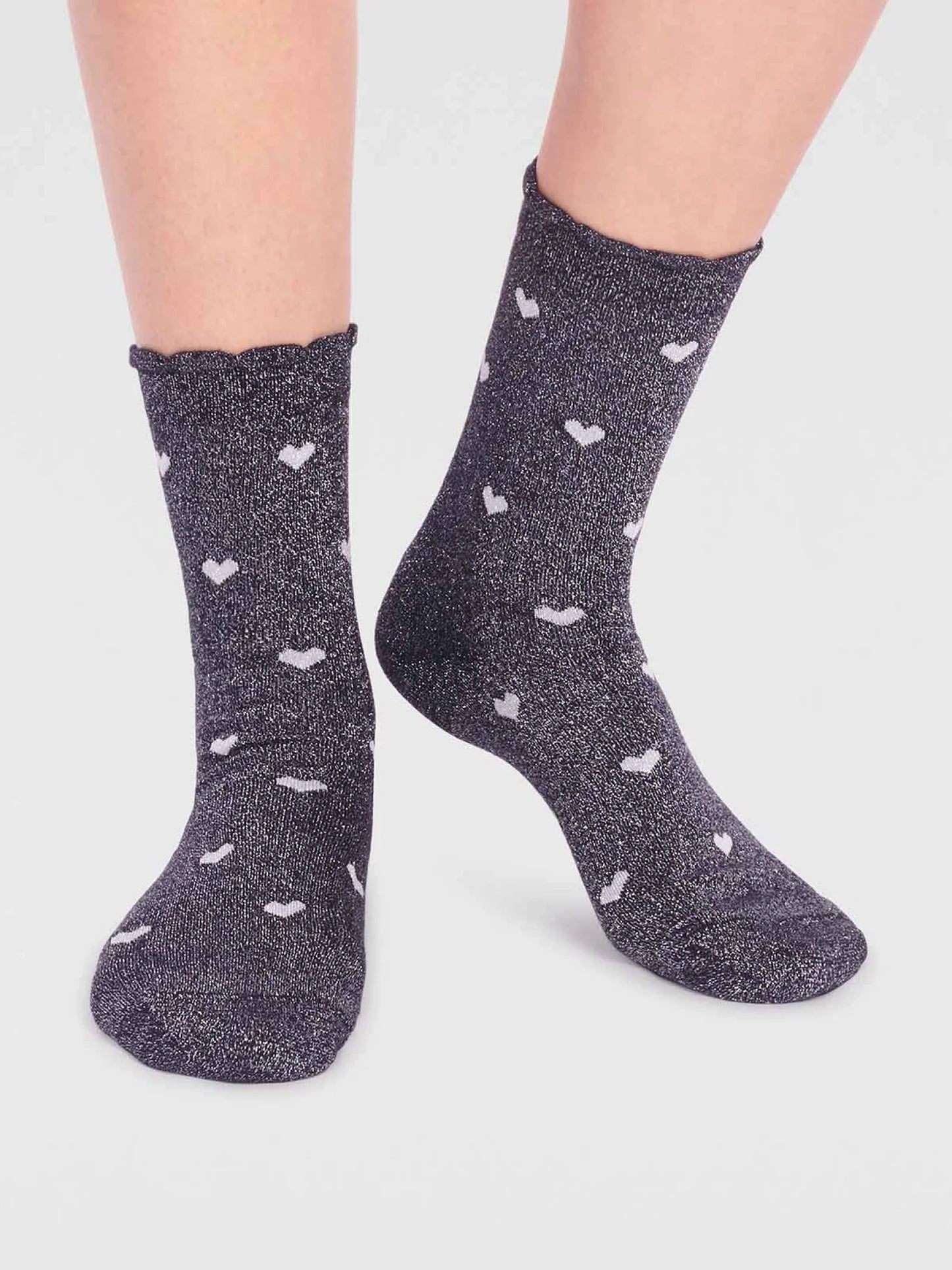 Crystelle Sparkle Socken  Schwarz