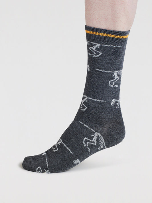 Delta Dino Socken Grau (Gr. 7-11)