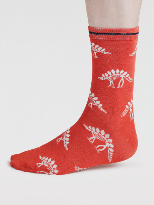 Delta Dino Socken Orange (Gr. 7-11)