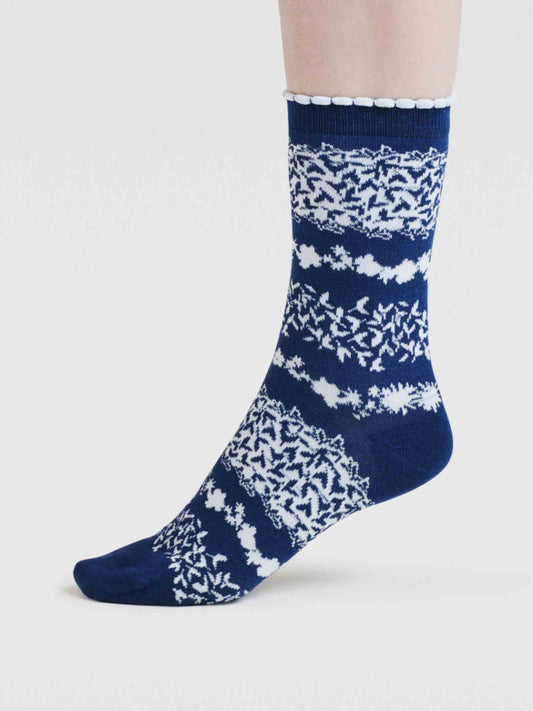 Fraya Floral Bambussocken (Gr. 4-7)