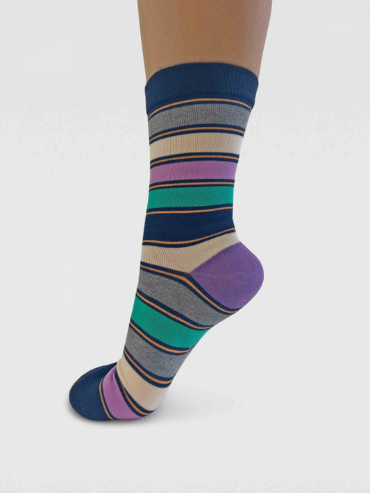 Cleo Stripe Bambussocken (Gr. 4-7)