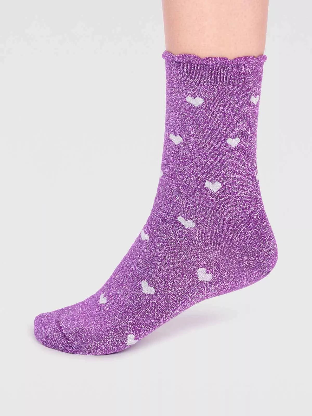 Crystelle Sparkle Socken Pflaume